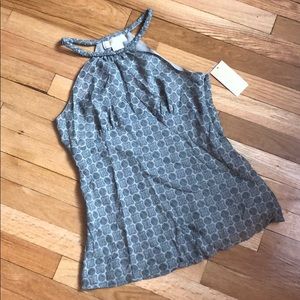 Michael Kors silk halter top size 8P brand new